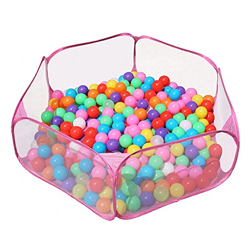 Jacone Portable Cute Hexagon Playpen Children Ball Pit ,Indoor and...