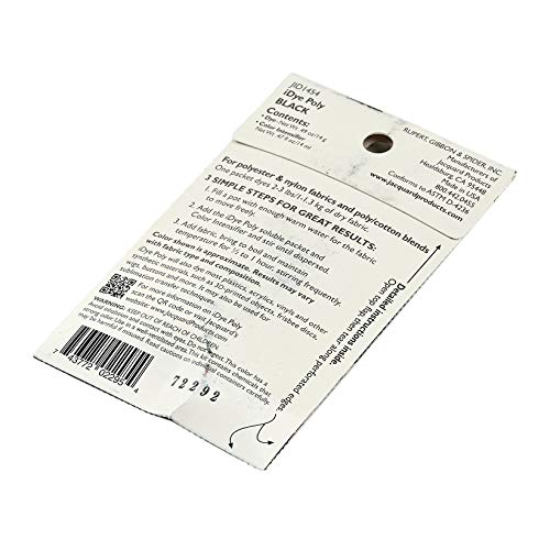 Jacquard iDye 207824 Poly Synthetic Fiber Fabric Dye Black