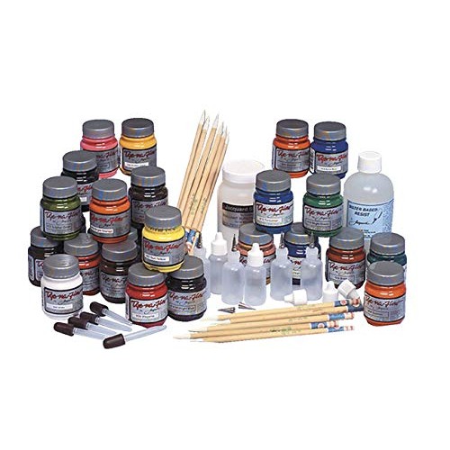 Jacquard 401508 Dye-Na-Flow Fabric Painting Classroom Pack, Assort...