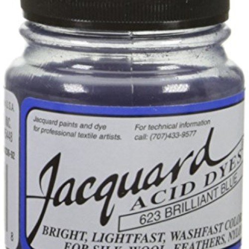 Jacquard Acid Dyes 1/2 Ounce-Brilliant Blue