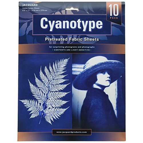 Jacquard Cyanotype Pretreat Fabric Sheets 10-Pack 8.5 x 11