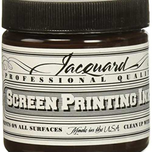 Jacquard JAC-JSI1116 Screen Printing Ink, 4 oz, Brown