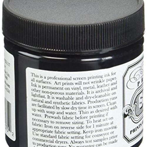 Jacquard JAC-JSI1117 Screen Printing Ink, 4 oz, Black