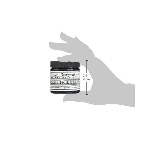 Jacquard JAC-JSI1117 Screen Printing Ink, 4 oz, Black