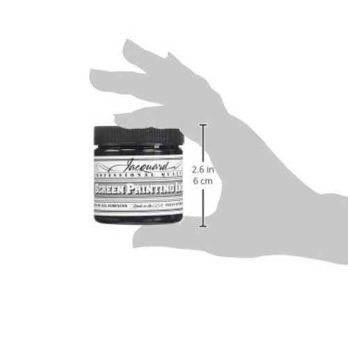 Jacquard JAC-JSI1117 Screen Printing Ink, 4 oz, Black