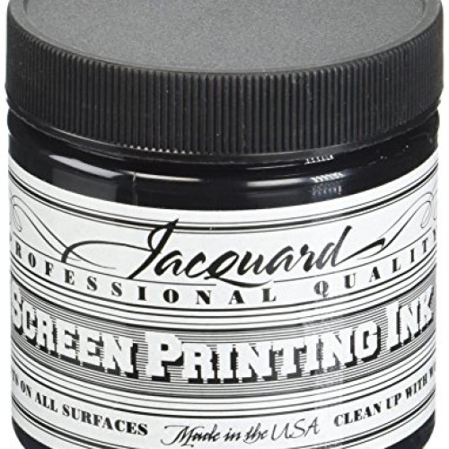 Jacquard JAC-JSI1117 Screen Printing Ink, 4 oz, Black