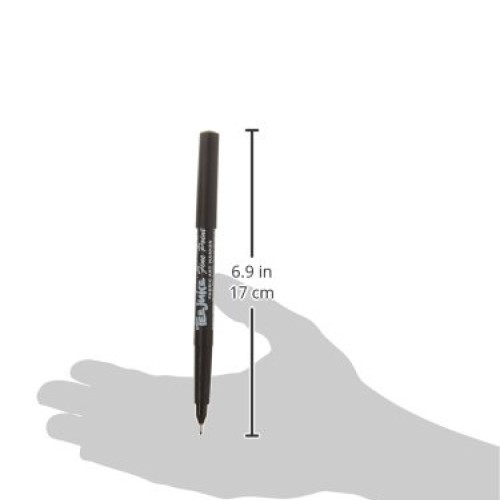 Jacquard JAC-PEN1008 Fine Tee Juice Fabric Marker, Black