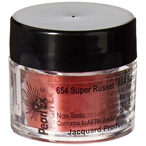 Jacquard Pearl EX Powdered Pigments 3 Grams-Metallics - Super Russet