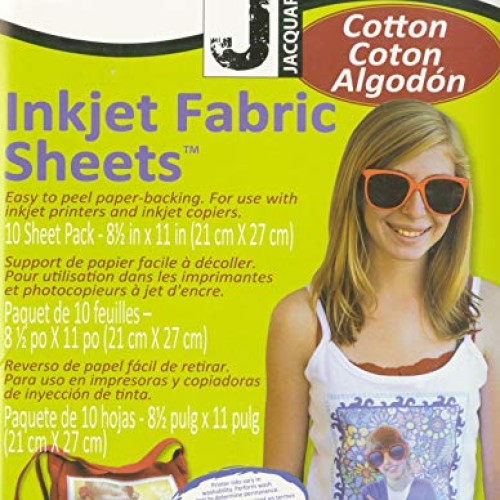 Jacquard Printed Treasures Ink Jet Fabric Sheets 8.5inX11in 10/Pkg...