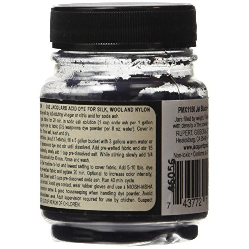 Jacquard Procion MX Fiber Reactive Dye 2 3rd ounce Jar Jet Black