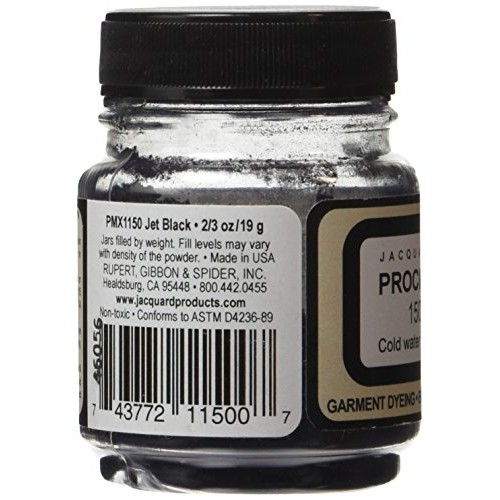 Jacquard Procion MX Fiber Reactive Dye 2 3rd ounce Jar Jet Black