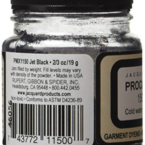 Jacquard Procion MX Fiber Reactive Dye 2 3rd ounce Jar Jet Black