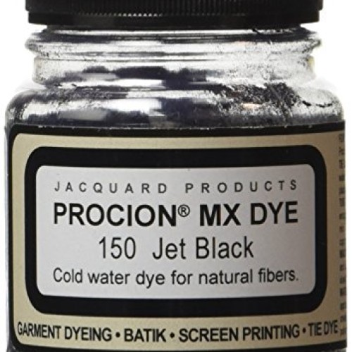 Jacquard Procion MX Fiber Reactive Dye 2 3rd ounce Jar Jet Black