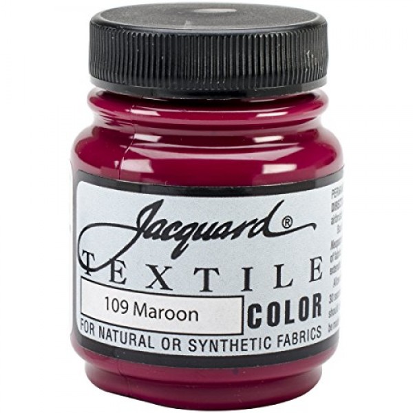 Jacquard Products Textile Color Fabric Paint, 2.25-Ounce, Maroon