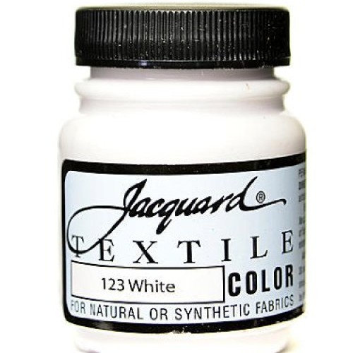 Jacquard Textile Colors white PACK OF 4