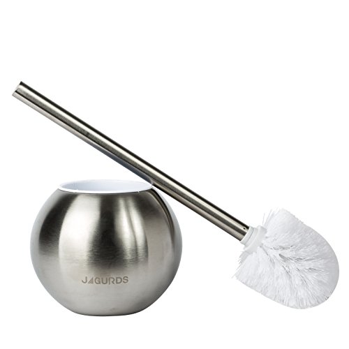 JAGURDS Toilet Brush with Holder Stainless Steel Bowl Cleaner, Per...
