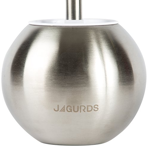 JAGURDS Toilet Brush with Holder Stainless Steel Bowl Cleaner, Per...