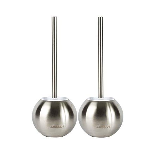 JAGURDS Toilet Brush with Holder Stainless Steel Bowl Cleaner, Per...