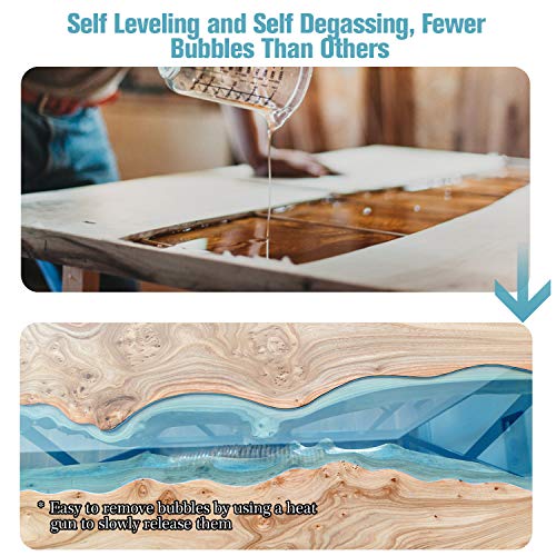 16oz Crystal Clear Epoxy Resin Kit Casting and Coating for River T...