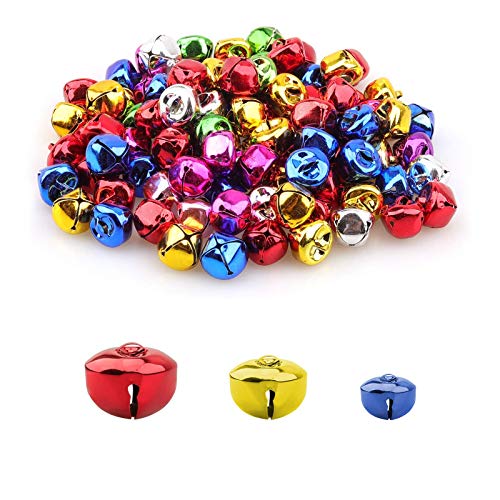 30 PCS Christmas Bells,Color Bell,Jingle Bells for Crafts,Party De...