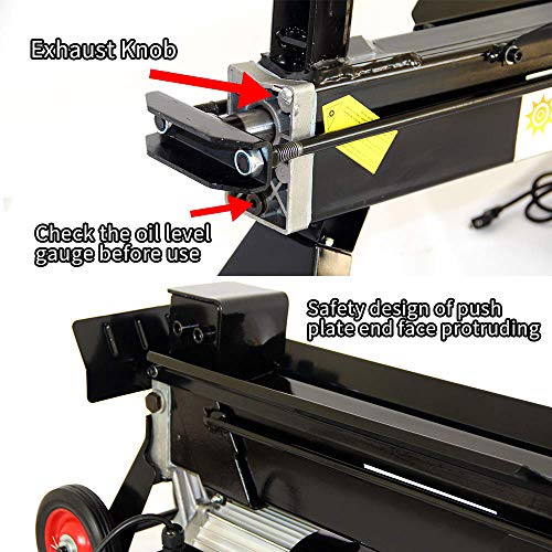 Electric Log Splitter 7.5-Ton Hydraulic Wood Splitter Fast Electri...