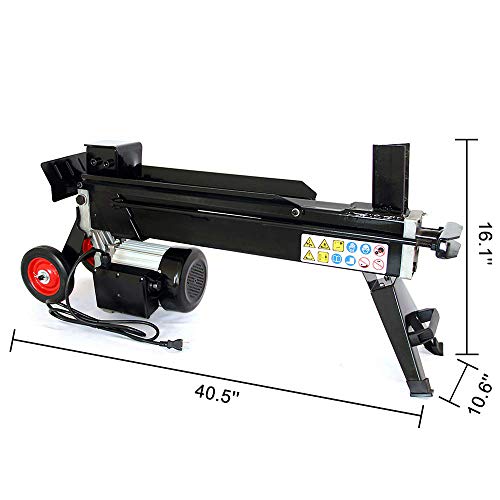Electric Log Splitter 7.5-Ton Hydraulic Wood Splitter Fast Electri...