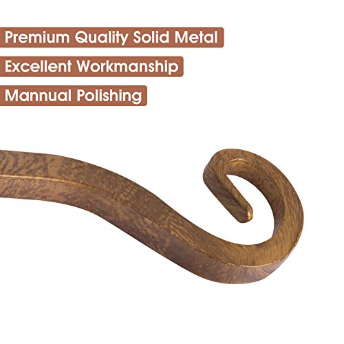 Jardim 2 Pack 10 Inch Premium Decorative Metal Iron Wall Hook, Ind...