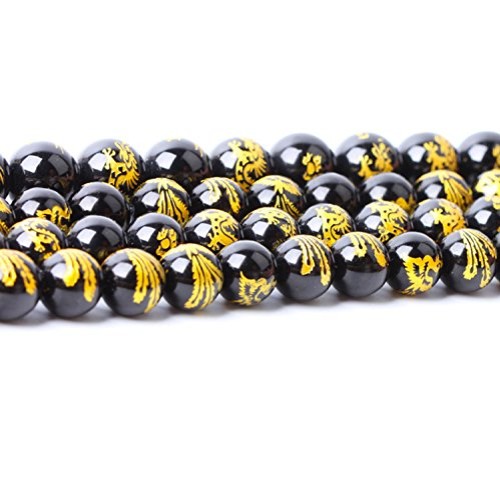 JARTC Natural Stone Black Agate Carved Phoenix Pattern Rare Collec...