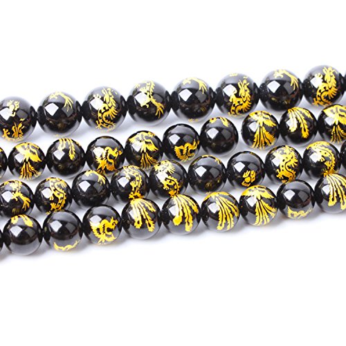 JARTC Natural Stone Black Agate Carved Phoenix Pattern Rare Collec...