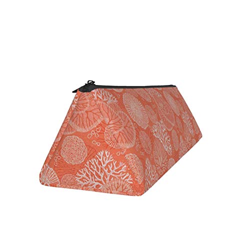 Beautiful Corals Small Capacity Triangle Pen Bag,Compact Zipper Pe...