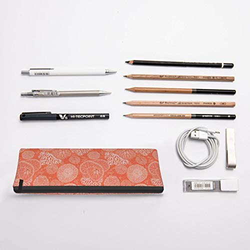 Beautiful Corals Small Capacity Triangle Pen Bag,Compact Zipper Pe...