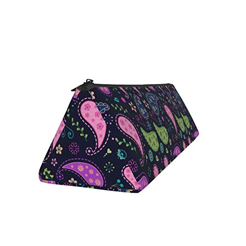 Creative Colorful Paisley Small Capacity Triangle Pen Bag,Compact ...