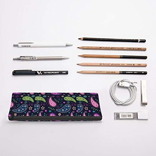 Creative Colorful Paisley Small Capacity Triangle Pen Bag,Compact ...