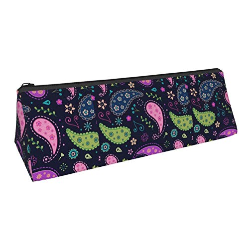 Creative Colorful Paisley Small Capacity Triangle Pen Bag,Compact ...