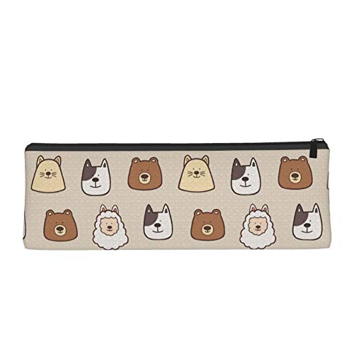 Cute Animals Small Capacity Triangle Pen Bag,Compact Zipper Pencil...