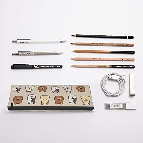 Cute Animals Small Capacity Triangle Pen Bag,Compact Zipper Pencil...