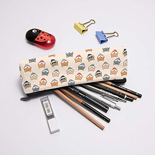 Cute Japanese Dog Shiba Inu Cartoon Small Capacity Triangle Pen Ba...