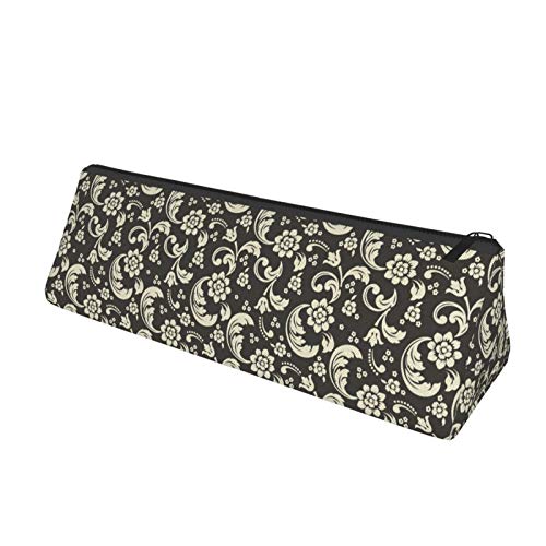 Damask and Floral Paisley Small Capacity Triangle Pen Bag,Compact ...