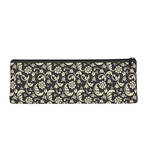 Damask and Floral Paisley Small Capacity Triangle Pen Bag,Compact ...