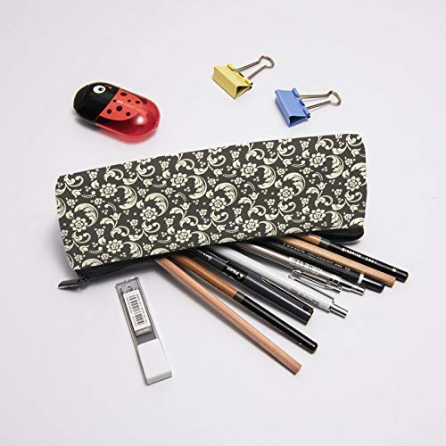 Damask and Floral Paisley Small Capacity Triangle Pen Bag,Compact ...