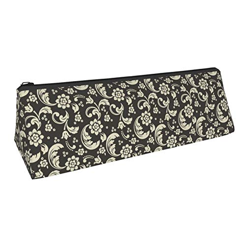 Damask and Floral Paisley Small Capacity Triangle Pen Bag,Compact ...