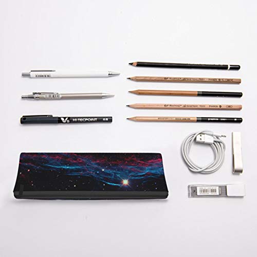 Galaxy Small Capacity Triangle Pen Bag,Compact Zipper Pencil Pouch...