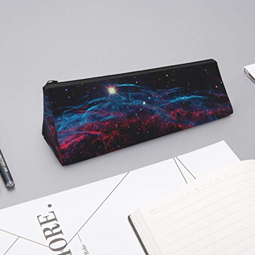 Galaxy Small Capacity Triangle Pen Bag,Compact Zipper Pencil Pouch...