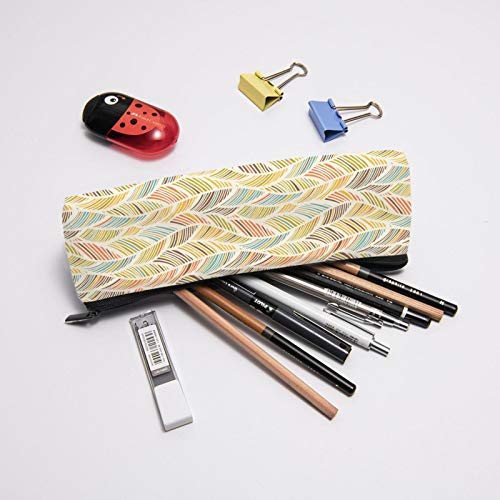 Geometric Small Capacity Triangle Pen Bag,Compact Zipper Pencil Po...
