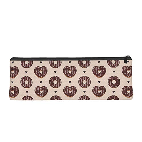 Glazed Donuts Small Capacity Triangle Pen Bag,Compact Zipper Penci...