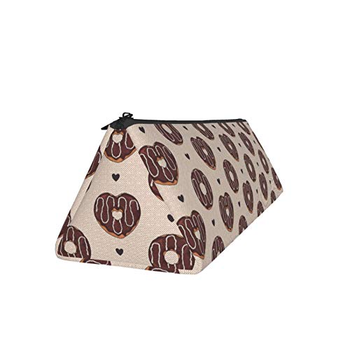 Glazed Donuts Small Capacity Triangle Pen Bag,Compact Zipper Penci...