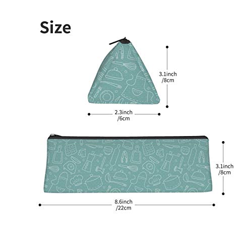 Kitchen Tools and Tableware Small Capacity Triangle Pen Bag,Compac...