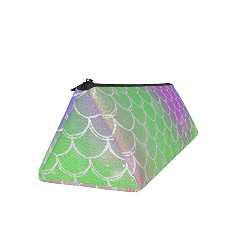 Princess Mermaid Small Capacity Triangle Pen Bag,Compact Zipper Pe...