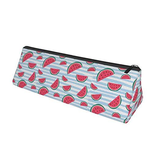 Watermelon Small Capacity Triangle Pen Bag,Compact Zipper Pencil P...