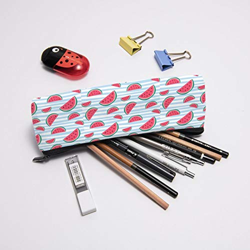 Watermelon Small Capacity Triangle Pen Bag,Compact Zipper Pencil P...
